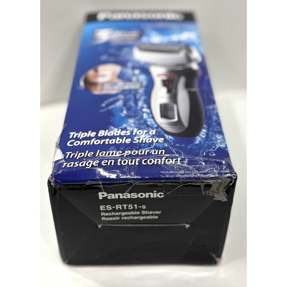 Panasonic ES-RT51-S Wet Dry 3-Blade Rechargeable Electric Shaver w/ Charger - Picture 14 of 14